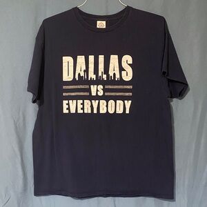 Dallas vs Everybody Navy Blue T-Shirt